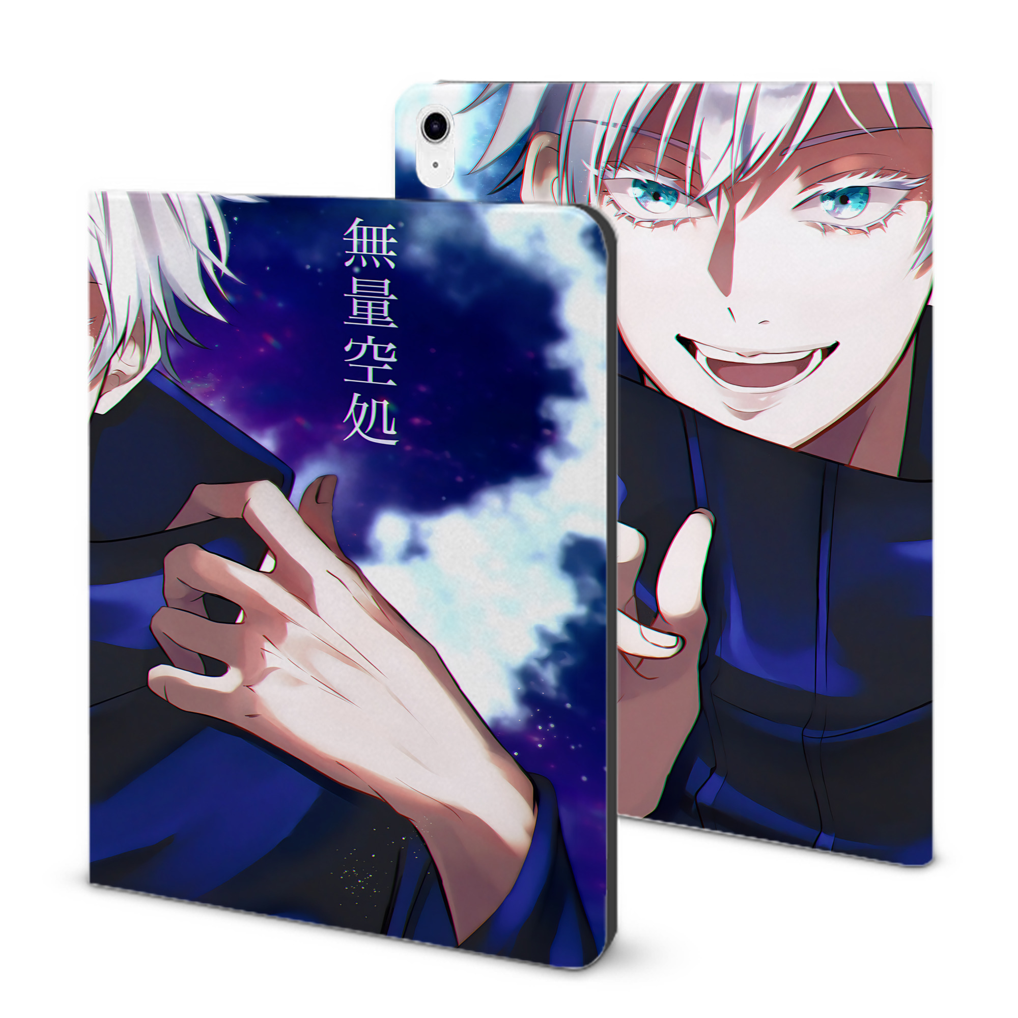 （画像用） 呪術廻戦 Jujutsu Kaisen IPad ケース ブック型 PUレザー TPU 耐衝撃 軽量 薄型 ペン収納なし 全面保護 IPad 各モデル対応